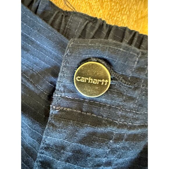 CARHARTT Navy Rugged Flex Scrob Pant Pants size L - Picture 4 of 9